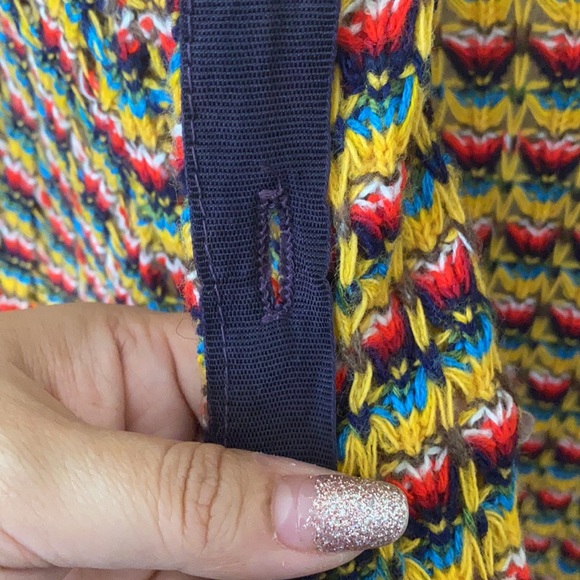 Vintage Orlon Knitted Button Down Poncho Shawl Cape Wrap - Picture 7 of 15